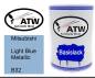 Preview: Mitsubishi, Light Blue Metallic, B32: 500ml Lackdose, von ATW Autoteile West.